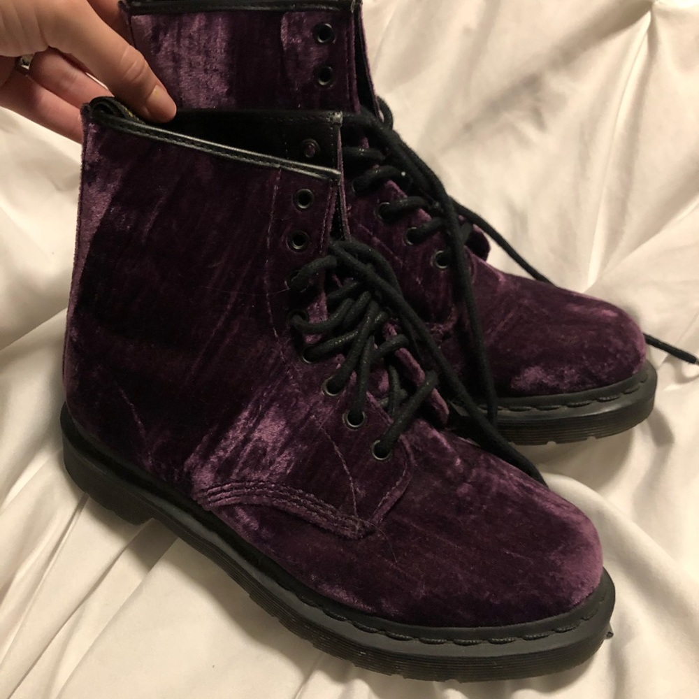 Velvet Dr. Martens